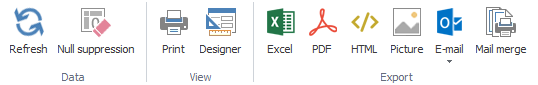 Reporting ,Ribbon Preview